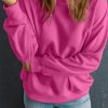 Women's Bonbon Solid Classic Crewneck Pullover Sweatshirt - Versatile & Cozy - Image 5