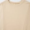 Women's Plus Size Apricot Patchwork Crewneck Sweatshirt - Image 14