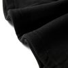 Women's Black Fleece Lined Half Zip Kangaroo Pockets Hoodie - Image 19
