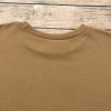 Women's Camel Solid Fleece Lined Drop Shoulder High Low Sweatshirt - Image 10