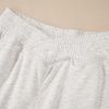 Women's Light Grey Cross-Waist Wide Leg Lounge Pants - Image 13