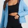 Women's Myosotis Solid Color Quilted Zip-Up Puffer Jacket for Winter - Image 2