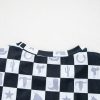 Women's Black Western Fashion Checkerboard Print Side Split T-Shirt - Image 17