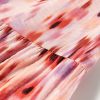 Women's Pink Abstract Watercolor Tie Dye Tiered Maxi Skirt - High Waist Bohemian Style - Image 12