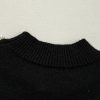 Elegant Women's Black Pearl Beaded Bishop Sleeve Sweater for Special Occasions - Image 21