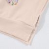 Women's Parchment Embroidered Bow Lantern Sleeve Oversized Pullover Sweatshirt - Image 8