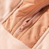 Women's Oversized Sherpa Hoodie with Half Zip and Colorblock Design - Image 7