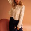 Women's Golden Fleece Sequined Open Front Cropped Jacket - Image 5