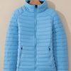 Women's Myosotis Solid Color Quilted Zip-Up Puffer Jacket for Winter - Image 4