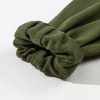 Women's Moss Green Solid Oversized Hoodie with Kangaroo Pocket - Image 11