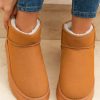 Women's Chestnut Faux Fur Lined Suede Ankle Snow Boots for Winter - Image 3