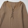 Women's Chestnut Anglaise Broider Ribbed Long Sleeve Top - Image 13