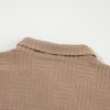 Female Dark Khaki Textured Chest Pocket Long Sleeve Shirt Jacket - Image 14