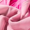 Women's Pink Colorblock Patchwork Half Zip Oversized Sherpa Hoodie - Image 7