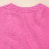 Women's Bright Pink Western Horse Embroidered Round Neck Sweater Tee - Image 8