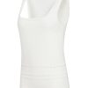 Elegant Women's White U Neck Eyelet Accent Sweater Vest - Image 21