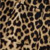 Women's Brown Leopard Print Bow Tie Drawstring High Waist Pants - Image 13