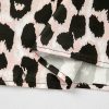 Women's Khaki Leopard Print Layered Ruffled Short Sleeve Blouse - Elegant and Versatile - Image 12