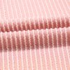 Blossom Pink Corded Knit Crew Neck Puff Sleeve Shift Mini Dress for Women - Image 11