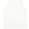 Elegant Women's White U Neck Eyelet Accent Sweater Vest - Image 19