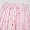 Women's Pink Bow Knot Polka Dot Print Short Sleeve Top Lounge Set - Image 7