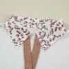 Women's White Leopard Patchwork Oversized Waffle Top - Image 15