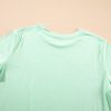 Women's Iceland Blue Plus Size T-Shirt with Round Neck and Rolled Sleeves - Image 11