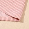 Blossom Pink Corded Knit Crew Neck Puff Sleeve Shift Mini Dress for Women - Image 8