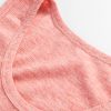 Women's Fuchsia Solid Color Textured U Neck Slim Tank Top for Daily Wear - Image 9