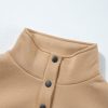 Women's Parchment Solid Half Button Sweatshirt and High Waist Sweatpants Set - Image 19