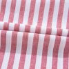 Plus Size Women's Red Stripe Floral Embroidered Petal Sleeve Blouse - Image 11