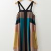 Women's Brown Retro Geometric Printed Y Back Sleeveless Maxi Dress - Image 8