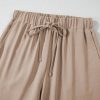 Women's Goat Color Buttoned Vest & Drawstring Wide Leg Pants 2-Piece Set - Image 18