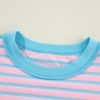 Women's Pink Stripe High-Low Pullover Tunic Sweatshirt - Image 14
