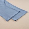 Women's Beau Blue Solid Color Ribbed Ruffle Tank Top and Pants Set - Image 17