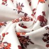 Women's White Boho Floral Ruched Short Sleeve Blouse with Sweetheart Neckline - Image 10