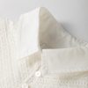 Women's White Half Button Lace Patchwork Flutter Sleeve Blouse - Romantic & Playful Style - Image 7