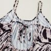 Women's Black Abstract Print Open Back Boho Maxi Sundress for Summer - Image 11