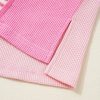 Trendy Women's Pink Stripe Color Block Patchwork Half Sleeve T-Shirt - Image 18