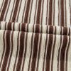 Women's Brown Stripe Textured Side Slits Crew Neck T-Shirt - Casual Summer Style - Image 11