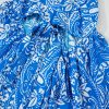 Women's Blue Paisley V Neck Backless Maxi Dress - Floral Bohemian Style - Image 14