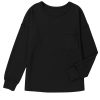 Women's Black Corded Drop Shoulder Long Sleeve Top - Image 13