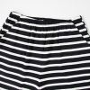 Women's Black and White Striped Short Sleeve Top and Shorts Set - Casual Summer Outfit - Image 9