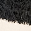 Chic Black Tiered Fringe Trimmed Mini Skirt for Effortless Boho Style - Image 9