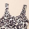 Feminine Brown Leopard Print U Neck Sleeveless Bodysuit for Women - Image 10