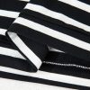 Women's Black and White Striped Short Sleeve Top and Shorts Set - Casual Summer Outfit - Image 10