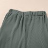 Women's Duffel Green Ribbed Ruffle Tank Top and Pants Set - Stylish Loungewear - Image 19