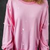 Women's Bonbon Splash Spots Exposed Seam Baggy Sweatshirt - Image 2