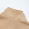 Women's Parchment Solid Half Button Sweatshirt and High Waist Sweatpants Set - Image 20