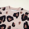 Women's Khaki Leopard Crew Neck Cap Sleeve Casual Tee - Stylish and Comfortable - Image 10